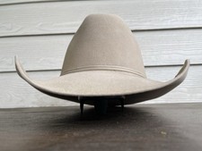 3X Felt Rugged Resistol 7 5/8 Western Cowboy Hat Old West Ranch Hand Rodeo Roper