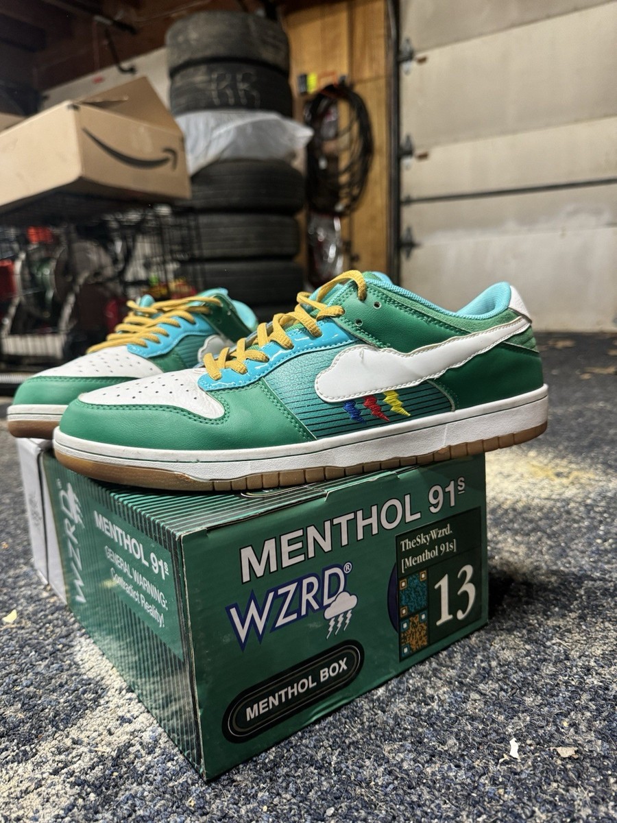 WRZD Menthol 91’s (custom Dunks)