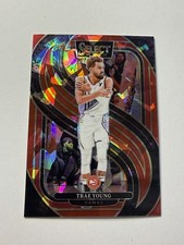 2024-25 Panini Select - Premier Level Trae Young #123 Red Cracked Ice Prizm