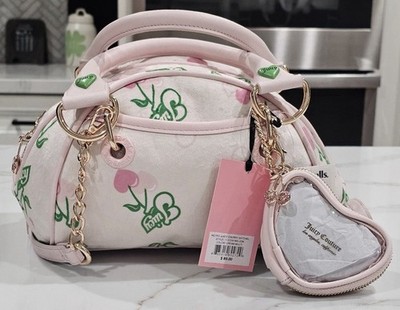 Juicy Couture Retro Cherry Gelato Satchel Bag - Cream | eBay
