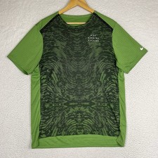 Nike Running Division T shirt Green Men Large Dri-Fit short sleeve DM4769-377