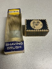 Ever-Ready Vintage Shaving Brush With Shaving Brush Holder FREE SHIPING