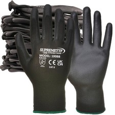 240 Pairs Pu Coated Safety Work Gloves Glove Garden Grip Mens Builders Gardening 240 Pairs Pu Coated Safety Work Gloves Glove Garden Grip Mens Builders Gardening