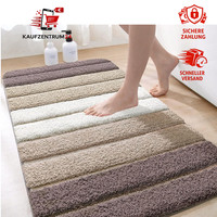 Badematte Rutschfest 60X110 Cm Weich SaugfäHig Waschbar Badezimmer Teppich Beige