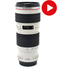 Canon EF 70-200mm f/4 L USM Telephoto Zoom Lens w/ Hood From Japan Almost Mint