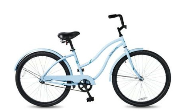 Bike Steel Frame Comfort Ride, Light Blue