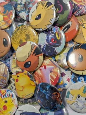 Pokemon 1.25  Mini Pinback Buttons   Huge Variety   Pikachu, Mew, Eeveelutions 