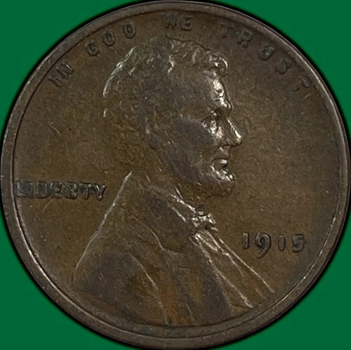 1915 Lincoln Wheat Cent Choice Very Fine VF+/XF Coin #33179