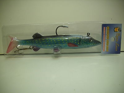 RAUBFISCH KUNSTKÖDER, HECHT SHAD GUMMIFISCH 230mm,130g, TOP SCHLEPP, SPINNKÖDER 