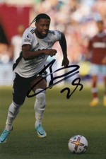 Joshua Onomah Hand Signed Fulham 6x4 Photo Football Autograph