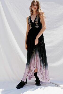free people embellished maxi dress Sky Fall Embellished Maxi