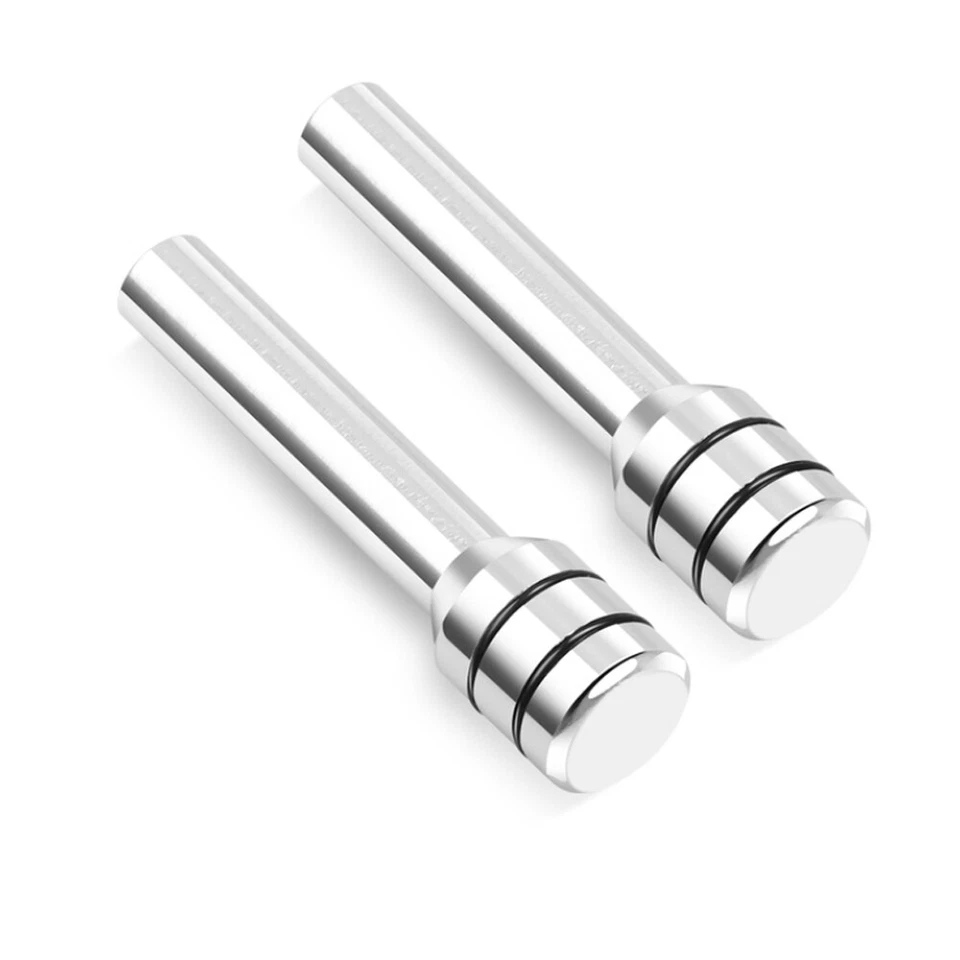 4x Aluminio Universal Vehículo Coche Interior Puerta Cerradura Palo Perilla Tirador Pasadores Plata Foto 4 de 4