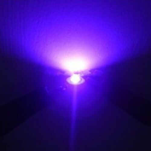 10X High Power LED UV Light 395nm Purple Bead Chip Ulti Bright LED Bulb Lamp 3w - Picture 3 of 4