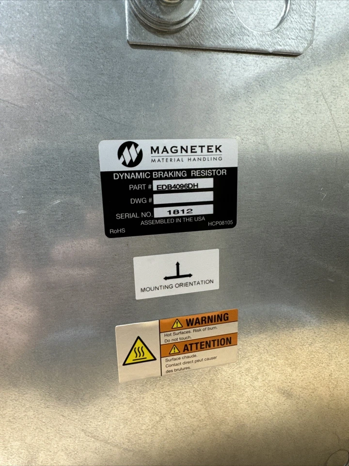 *NEW* Magnetek EDB4096DH Dynamic Braking Resistor - Image 4 of 4
