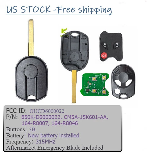 Mando a distancia con llave de entrada sin llave para Ford Fiesta Escape 2012-2019 OUCD6000022 3B Foto 2 de 4