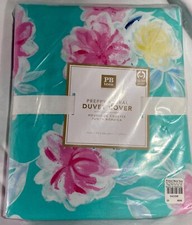 Pottery Barn Teen Preppy Floral Duvet Cover Twin Reversible NEW