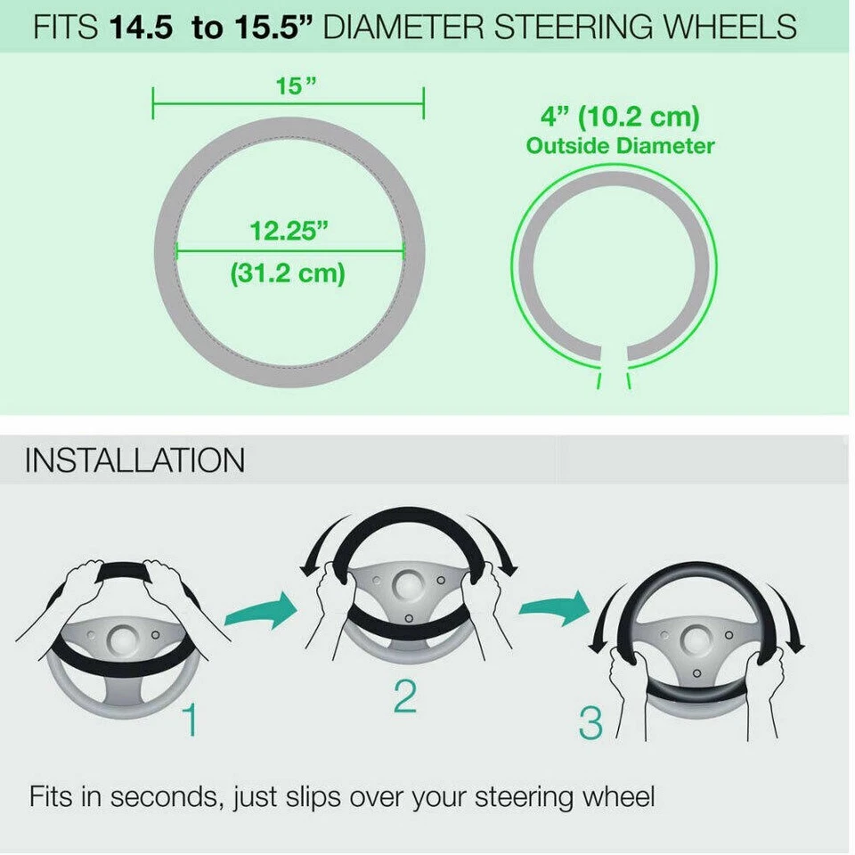 Official Toyota Grip Car/SUV/Truck Steering Wheel Cover JDM OEM BEST GIFT NEW - Image 4 of 4