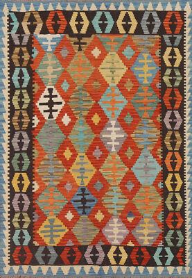 Reversible Kilim Kelim Rugs Rectangle Handwoven Tribal Carpets 5x6 ft