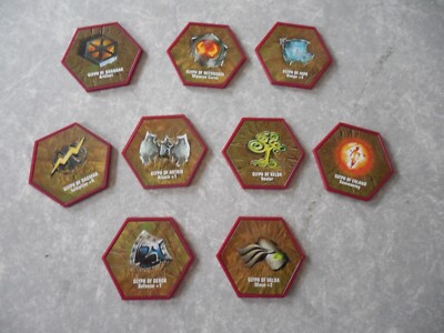 HEROSCAPE, LOT OF 9 UNIQUE GLYPHS, RISE EXPANSION PACKS POWER TREASURE!