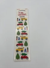Mrs. Grossman’s  Stickers Holiday Christmas Rush 1999 Vintage Cars 3 Sheets New