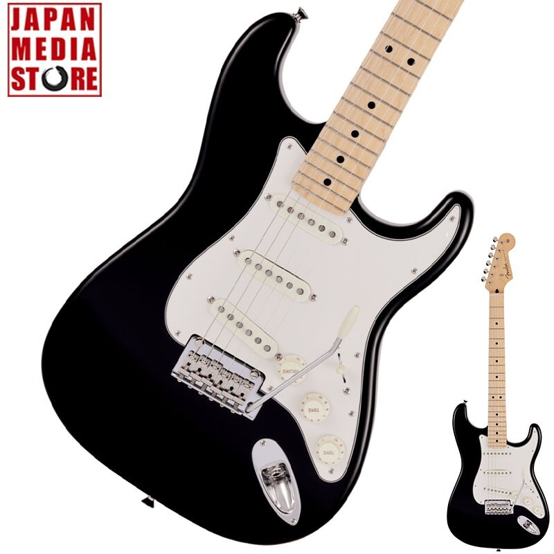 ギター Fender Japan Stratocaster black Fender Made in Japan Junior Collection Stratocaster Black