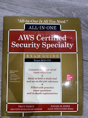AWS Certified Security Specialty All-in-One Exa. Pierce, Kodandaramaiah,