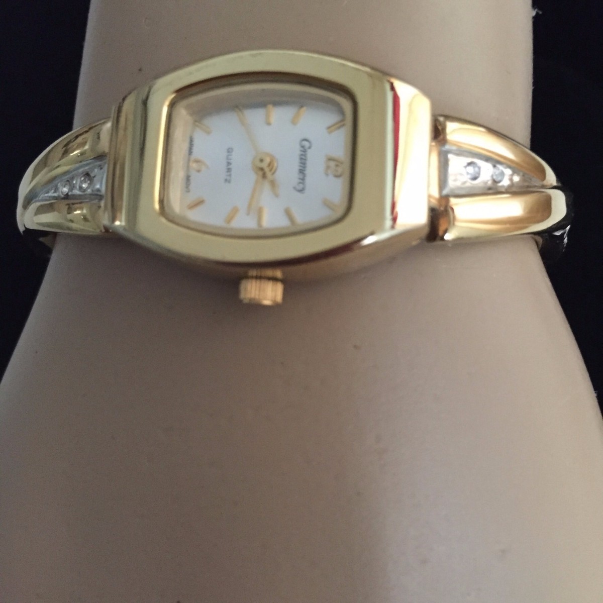 GOLD TONE WATCH BY GRAMERCY WITH RHINESTONE ACCENTS | eBay display picture 1