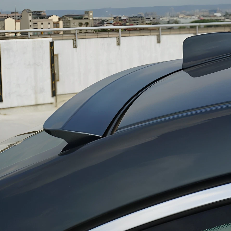 Fyralip Y5 Painted Black (Custom OK) Roof Spoiler For MB C Class W205 Coupe - Image 2 of 4