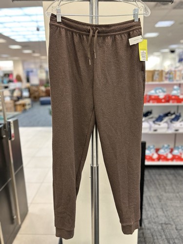 All In Motion Men’ Textured Fleece Joggers Brown Size S - Picture 3 of 5