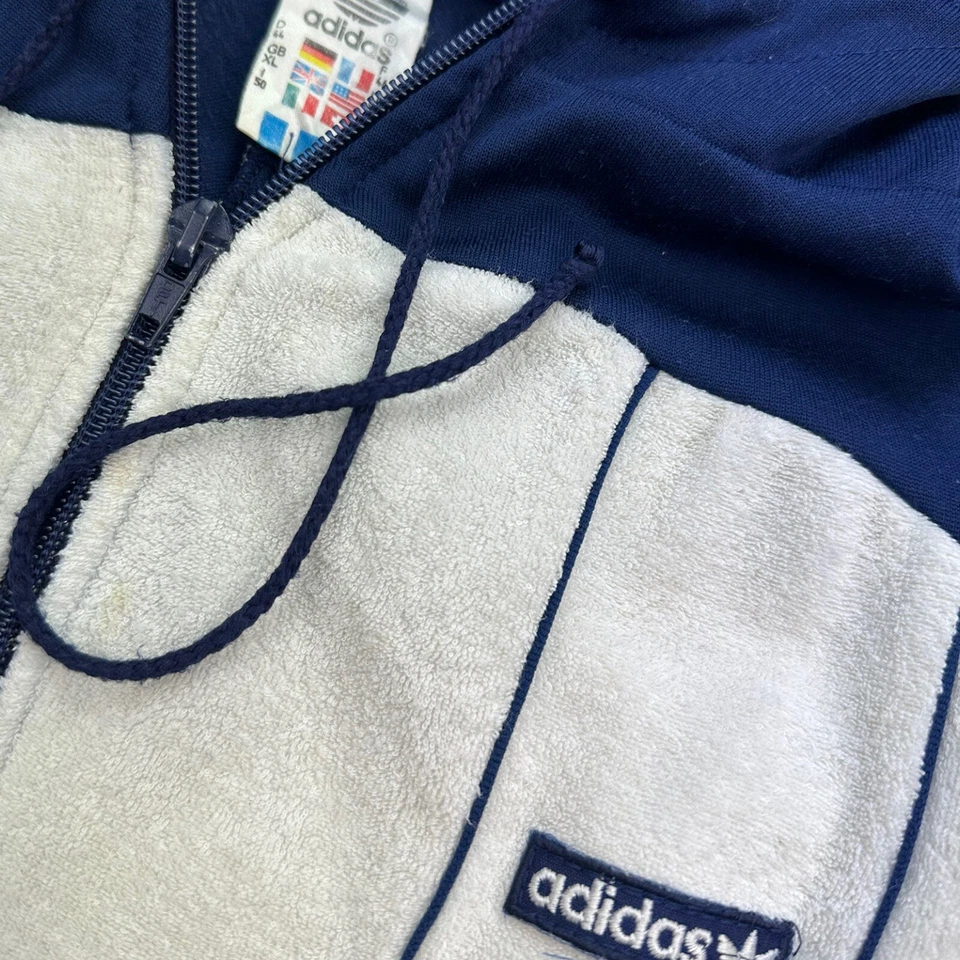 adidas vintage Jacke Gr. 44 XL Damen 80er Trainingsjacke West Germany AJ4 - Bild 4 von 4
