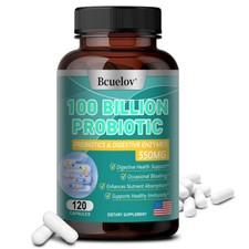 100 Billion CFU of Lactobacillus Salivarius Probiotics To Reliev Bloating