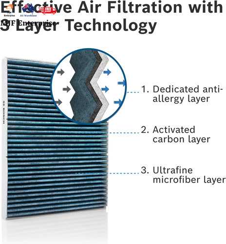 Aeristo Premium Cabin Air Filter AP-T07, Removes Dust, Pollen and Bacteria for C - Picture 4 of 12