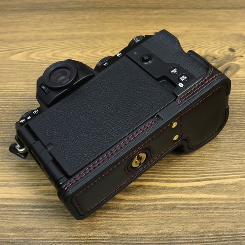 Leather Half Case for FUJI X-S20 XS20 FUJIFILM Camera Grip With Strap - Picture 7 of 16