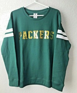 Victoria's Secret Pink Green Bay Packer Lantejoula Moletom Verde Médio Novo | eBay