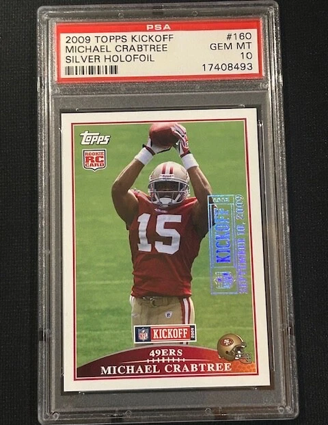 Michael Crabtree Topps Kickoff #160 Silver Holofoil