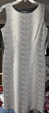 NWT Nine West Women’s Knit Shift Dress,  Sleeveless Snake Animal Print Size 8