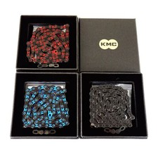 KMC X11SL DLC 11-speed Road MTB Bike Chain 118Link Black-Red-Blue