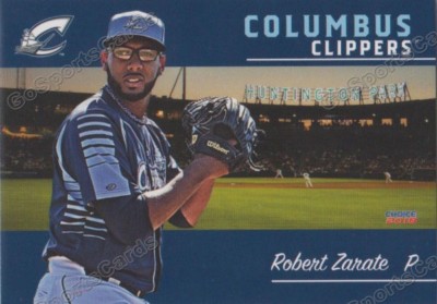 2018 Columbus Clippers Robert Zarate RC Rookie Cleveland Indians VZ