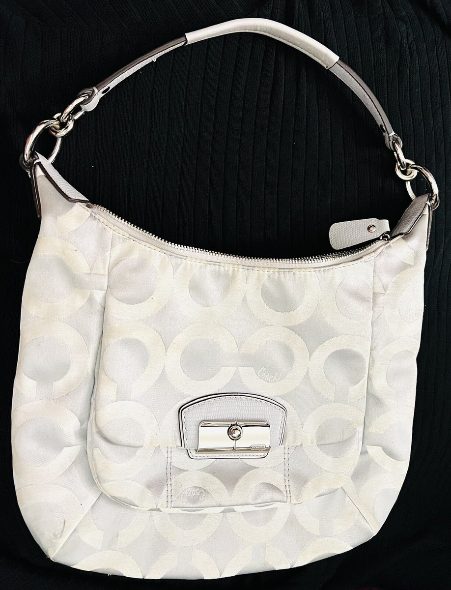 COACH KRISTIN OP ART SIGNATURE HOBO SHOULDER HANDBAG BAG
