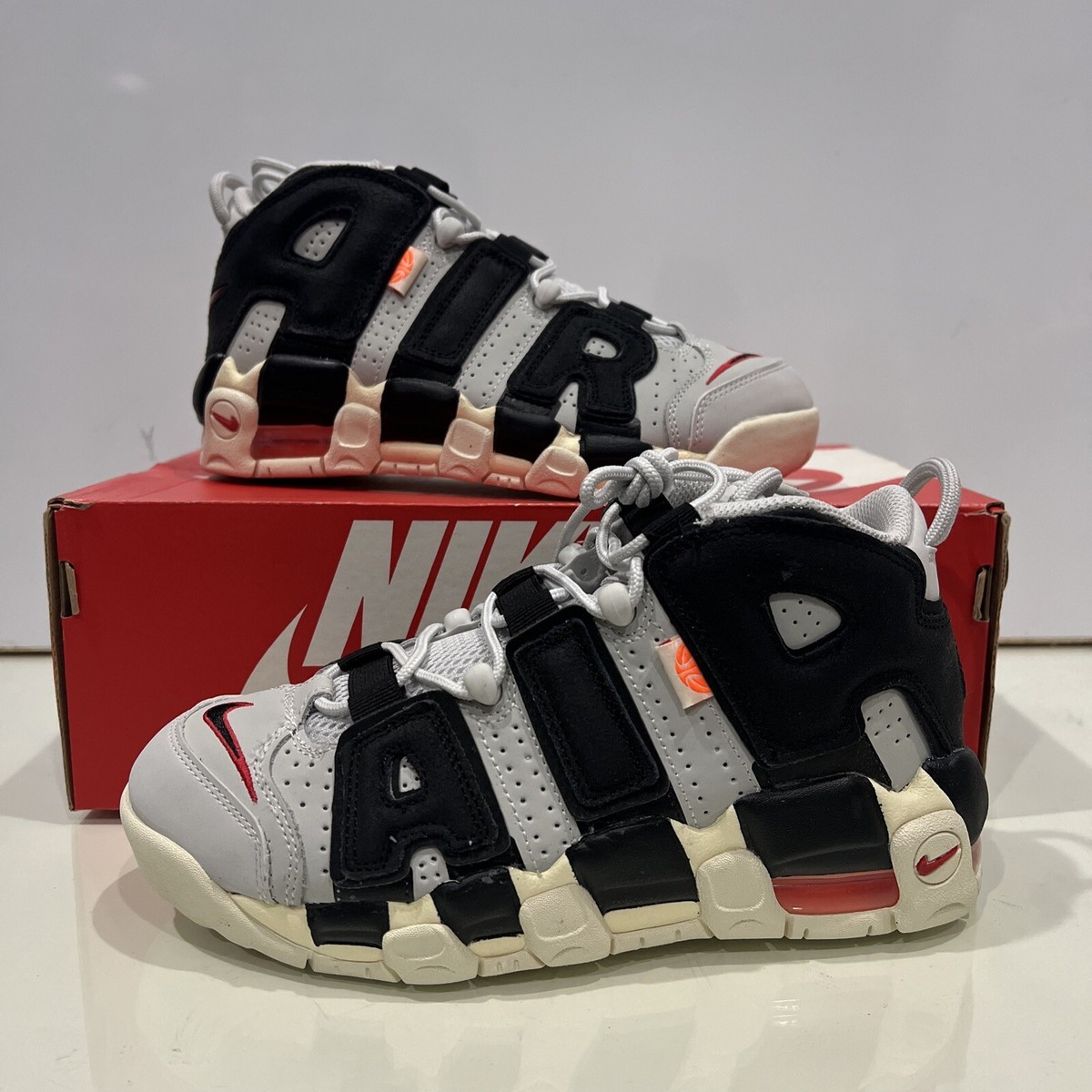 Size 6 (GS) - Nike Air More Uptempo Mid Hoops for sale online | eBay