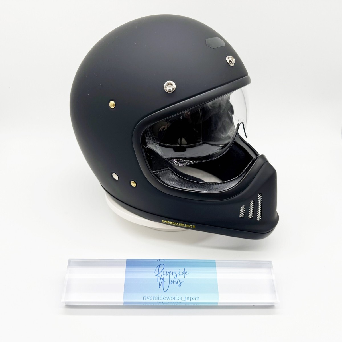 SHOEI EX-ZERO Matt Black Motorcycle Full Face Helmet Size XL 61cm