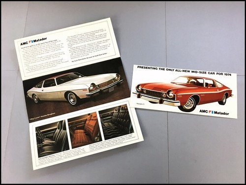 1974 AMC American Motors Vintage Car Sales Brochure - Matador Cassini X Coupe