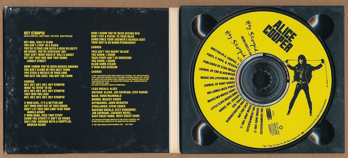 金額変更〜Alice Cooper Hey Stoopid シングルCD Hey Stoopid | Alice Cooper