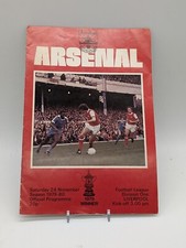 Arsenal Liverpool 1979 Programme
