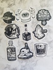 50 Gothic Skull Dark Stickers