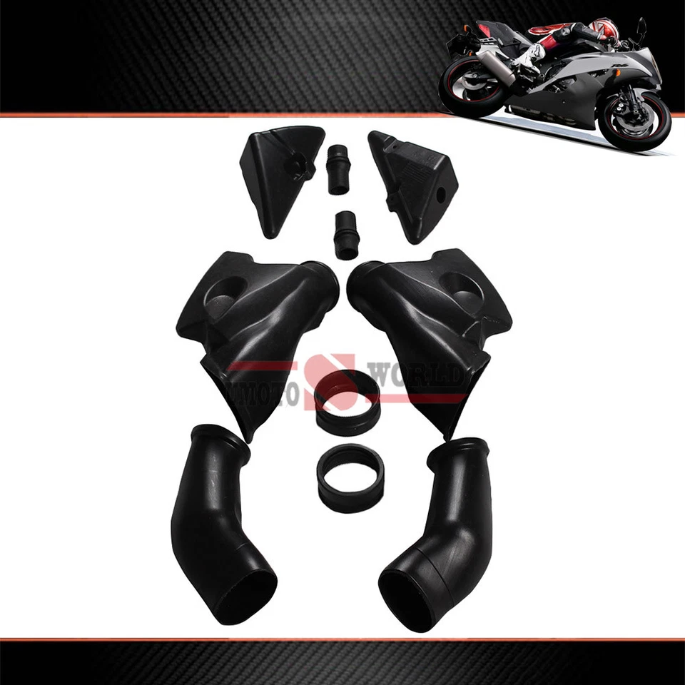 ABS Ram Air Intake Tube Ducts Duct For Honda CBR600RR CBR 600RR 2003 2004 - Image 3 of 3
