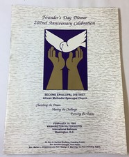 1989 Founder's Day program ~ 2nd District AFRICAN METHODIST EPISCOPAL CHURCH