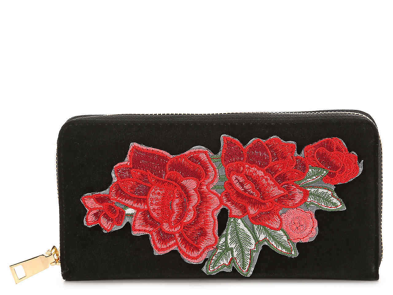 NWT $40.00 Urban Expressions Women's Velvet Wallet - Black