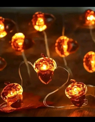 Acorn Fairy String Lights Any Occasion Winter Garland Decorative - Picture 3 of 8