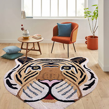 Tibetan Tiger Rugs Handmade 100% Woolen Hand Tufted For Home Decoration